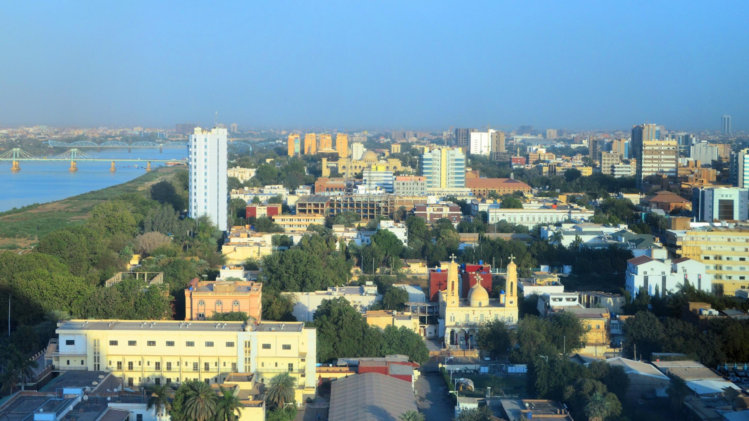 Khartoum downtown skyline - Blue Nile waterfront, Sudan