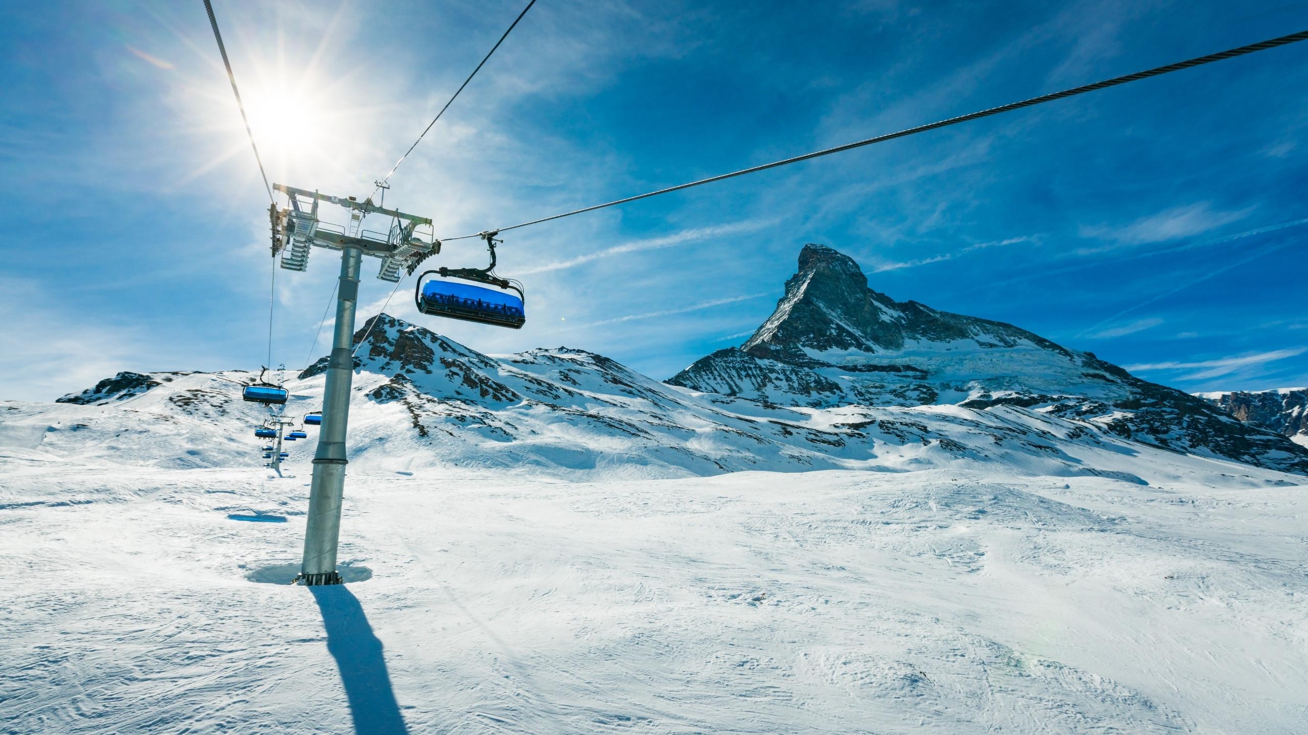 Winter ski resort Zermatt, Switzerland
